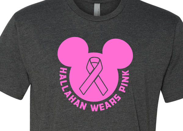 Hallahan breast cancer shirt
