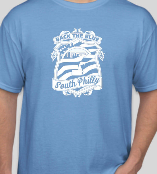 South philly back the blue t shirt